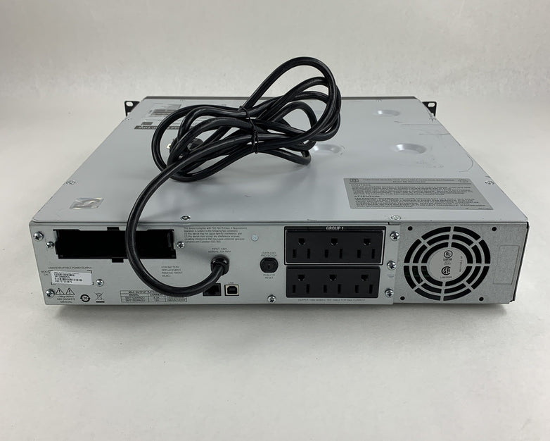 APC SMT1000RM2U Smart UPS Back Up Tested No Batteries w/ Faceplate