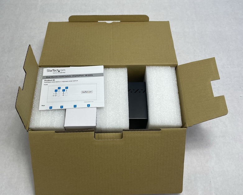 StarTech.com P2DD46A2-KVM-SWITCH 2-Port Dual-Monitor Power Tested