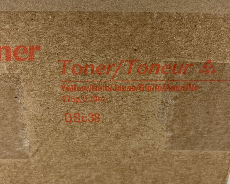 New OEM Sealed Gestetner 885381 DSc38 Yellow Toner Cassette