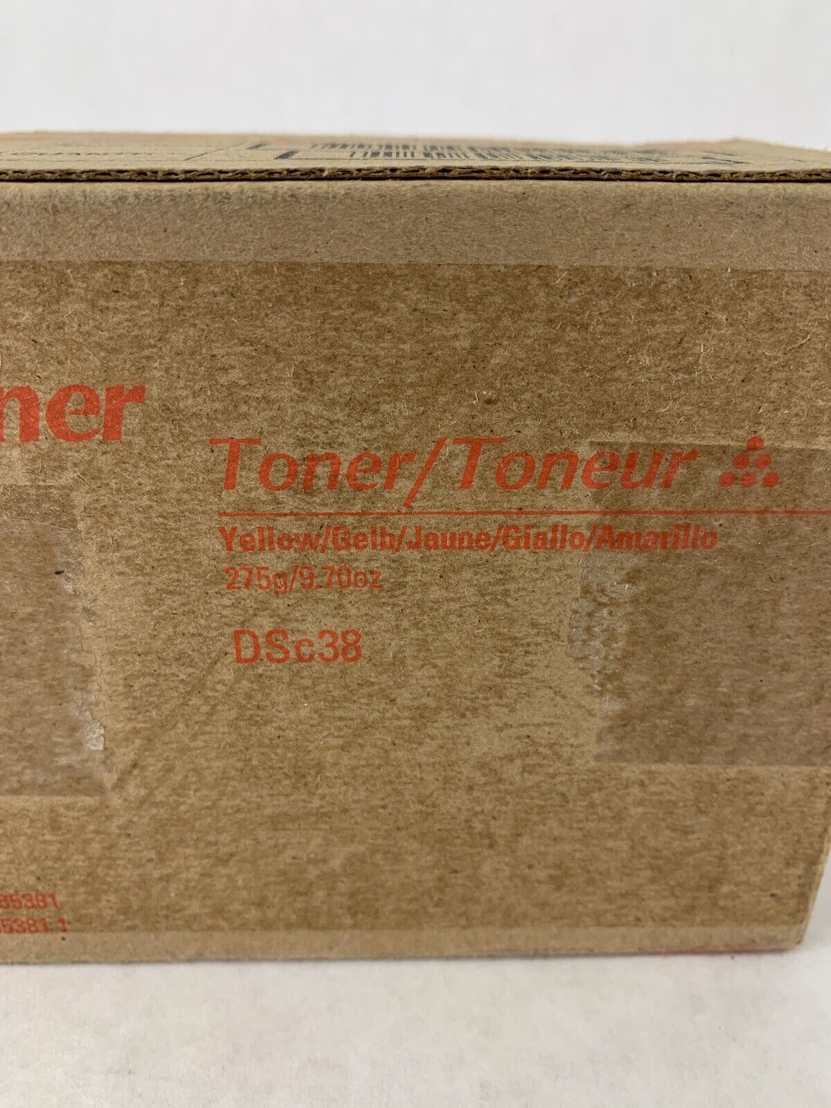 New OEM Sealed Gestetner 885381 DSc38 Yellow Toner Cassette
