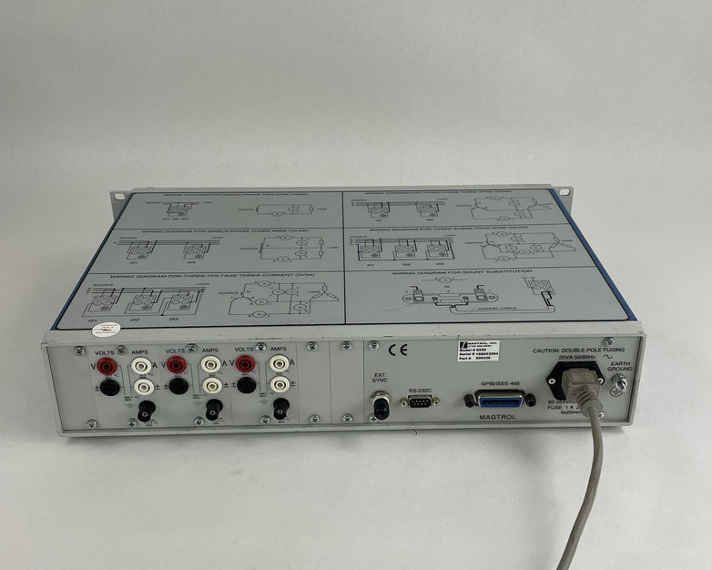 Magtrol 6530 3-Phase Power Analyzer Power Tested For Parts Missing Buttons