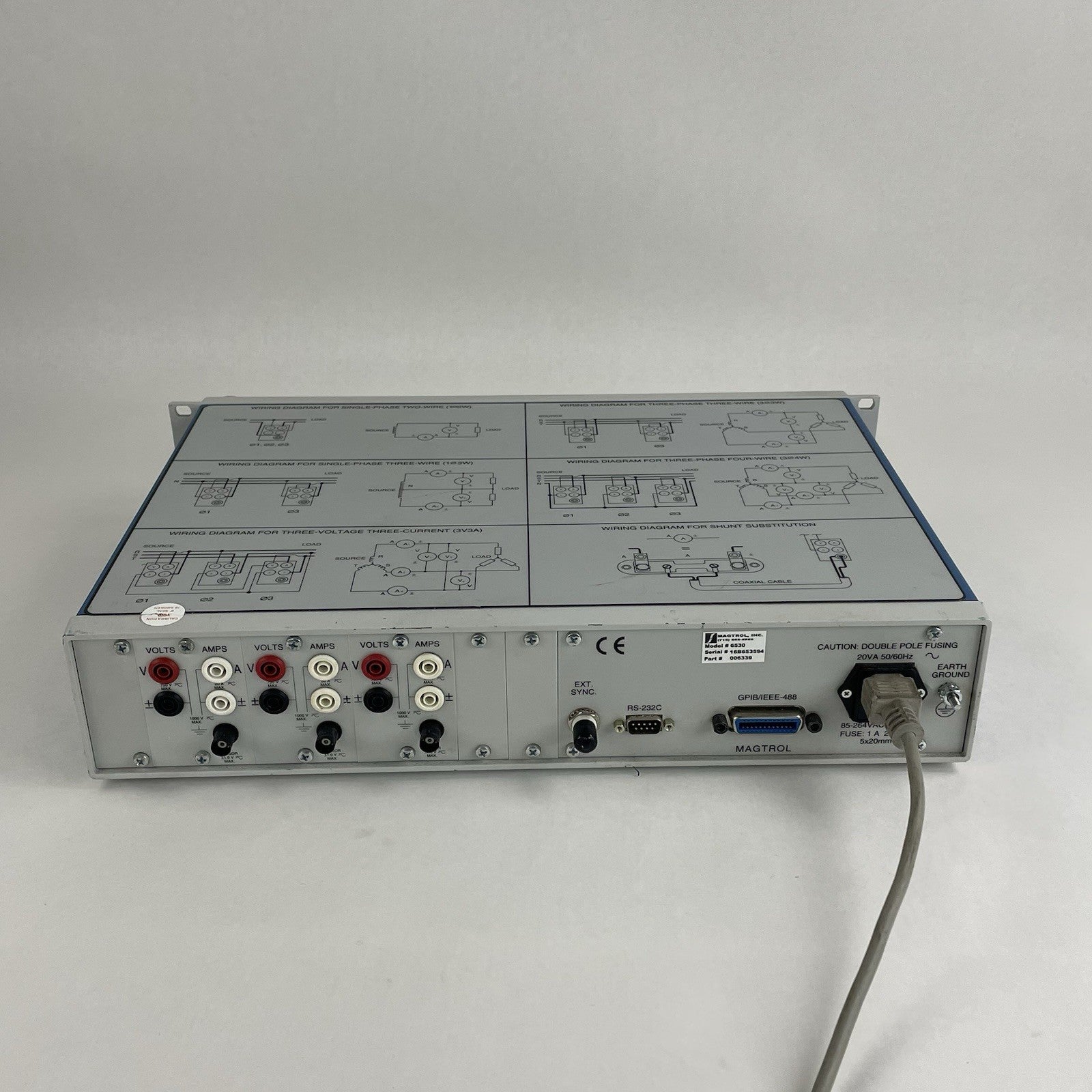 Magtrol 6530 3-Phase Power Analyzer Power Tested For Parts Missing Buttons7