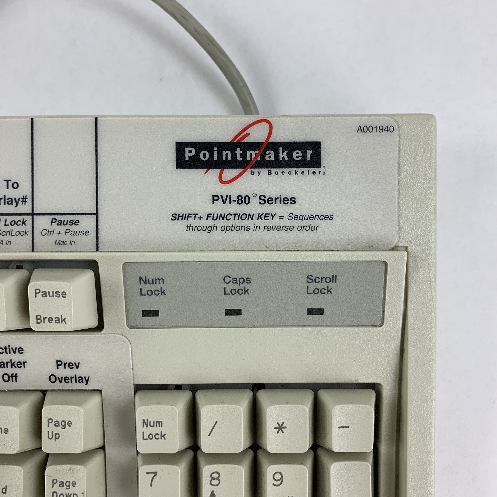 Keytronic E03600QL-C Wired Keyboard AT Clicky Mechanical Vintage Tested