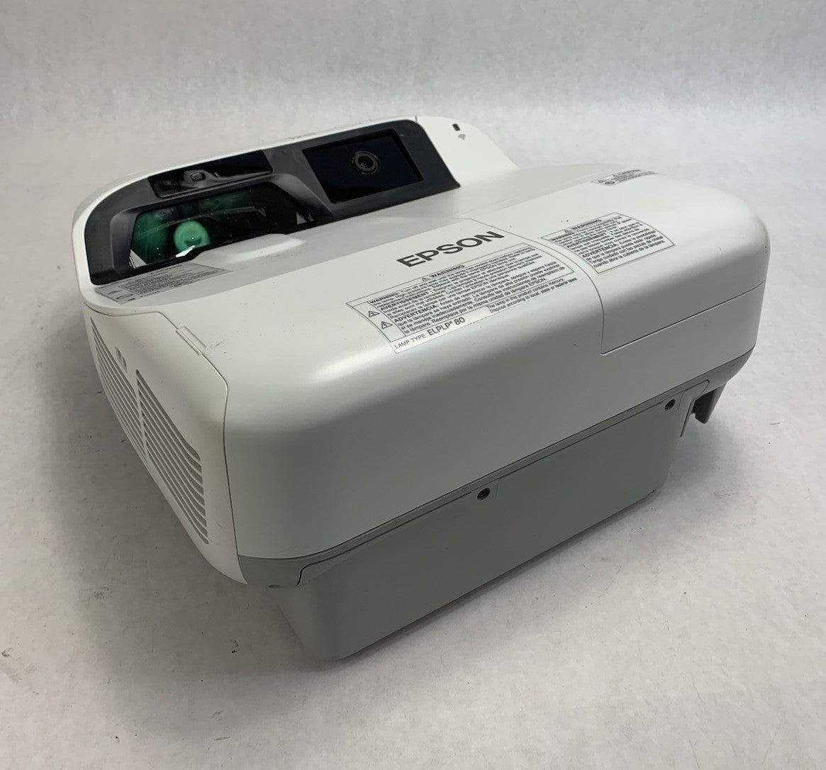 Epson BrightLink 595Wi H599A LCD Lamp Projector 878 Lamp Hours - No Remote0