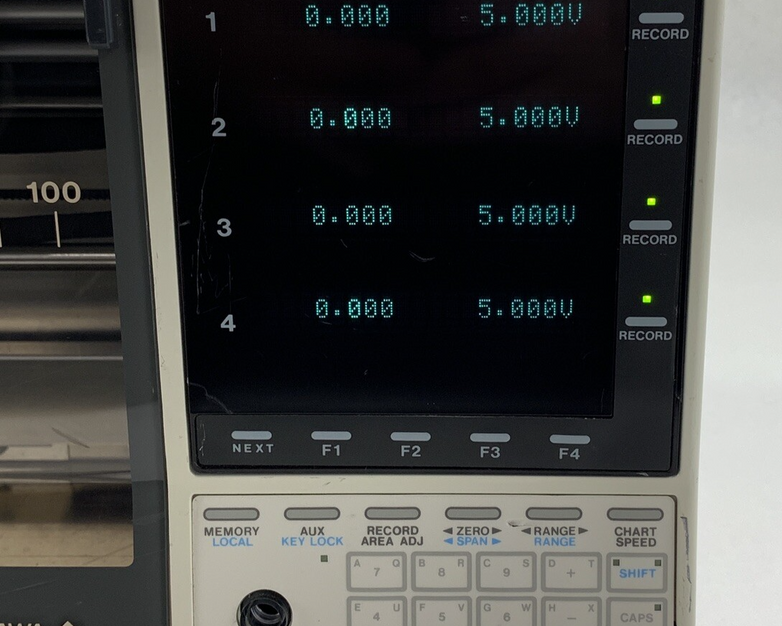 Yokogawa LR4100E Multipen Recorder 371141 -B-0/D/FDD Powers On