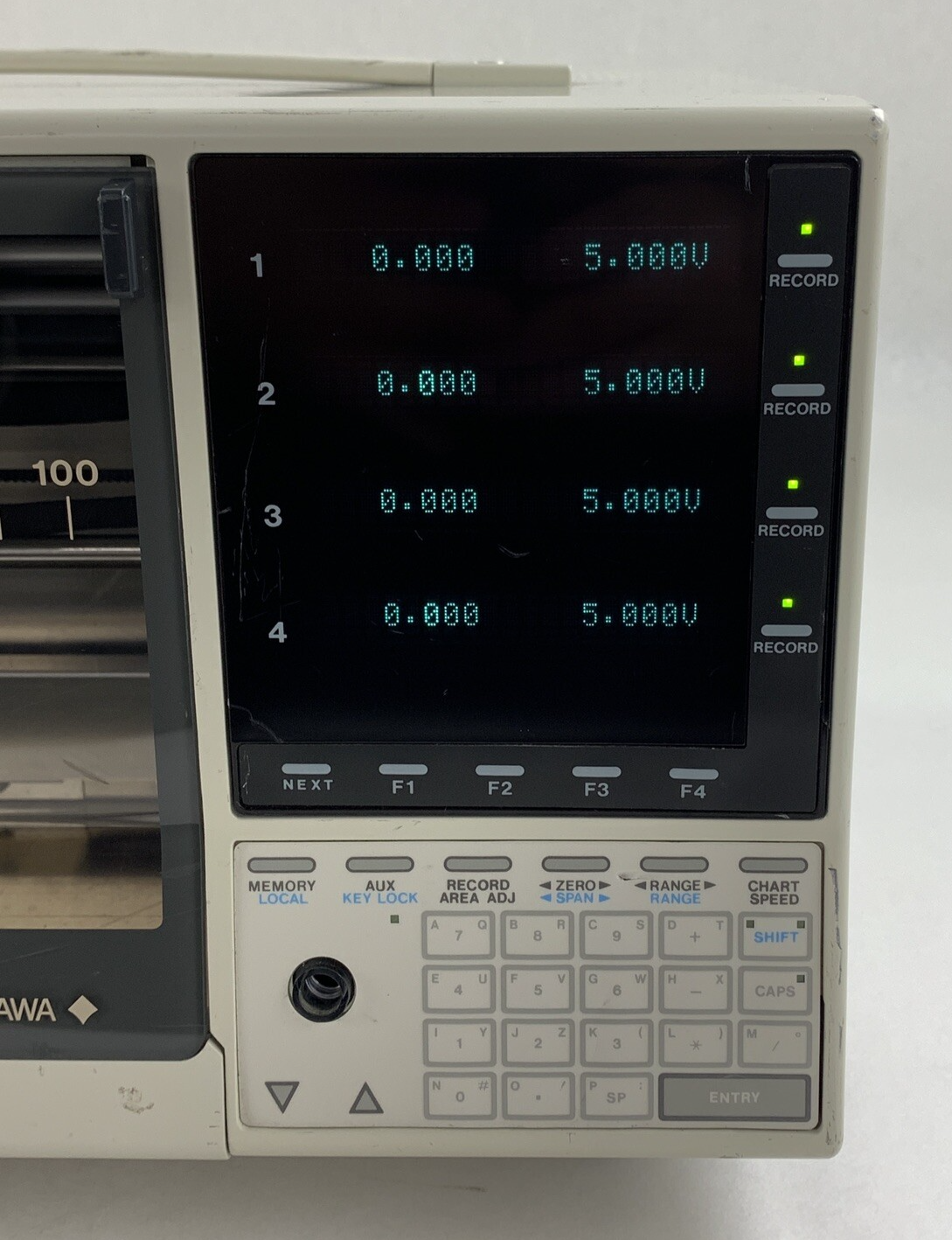 Yokogawa LR4100E Multipen Recorder 371141 -B-0/D/FDD Powers On