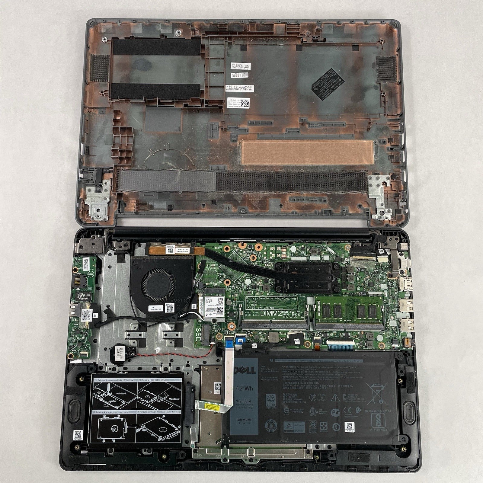 Dell Vostro 5581 15.6" i5-8265U 1.60 GHz 8 GB RAM No SSD/OS/AC14