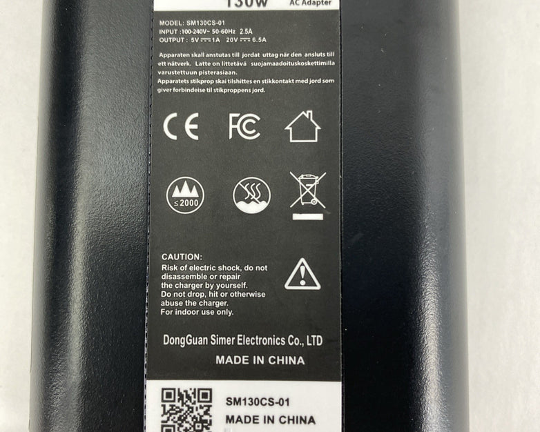130W SM130CS-01 USB-C AC Adapter Mix Lot w/ MDD130 Lot of 2 No Power Cords