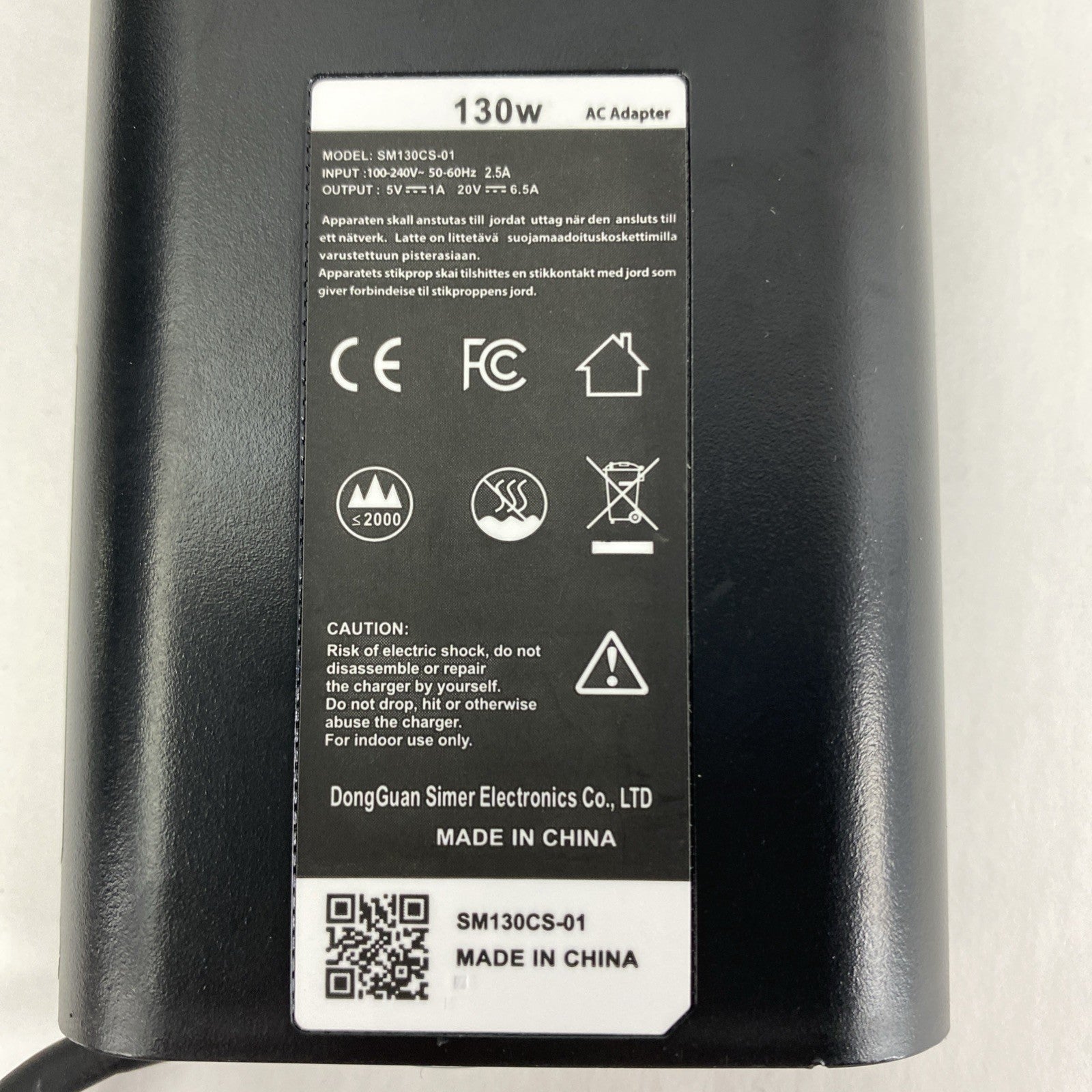130W SM130CS-01 USB-C AC Adapter Mix Lot w/ MDD130 Lot of 2 No Power Cords4