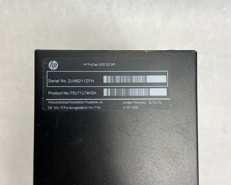 HP ProDesk 600 G2 SFF Intel Core i5-6500 3.2GHz 8GB RAM No HDD No OS
