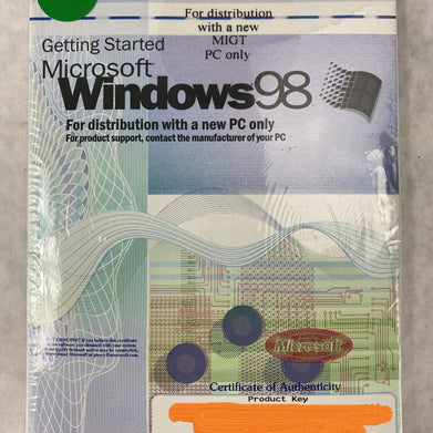 Microsoft Win 98 First Edition Windows 98 Full Operating System SEALED