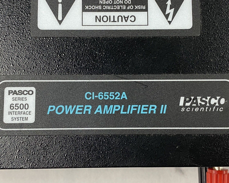 Pasco Scientific CI-6552A Power Amplifier II Power Tested No Power Cord