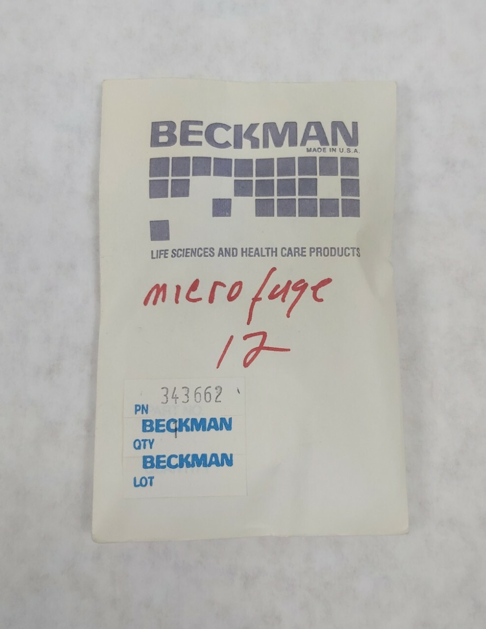 Beckman 343662 MF-12 Centrifuge Brush 2-Pack