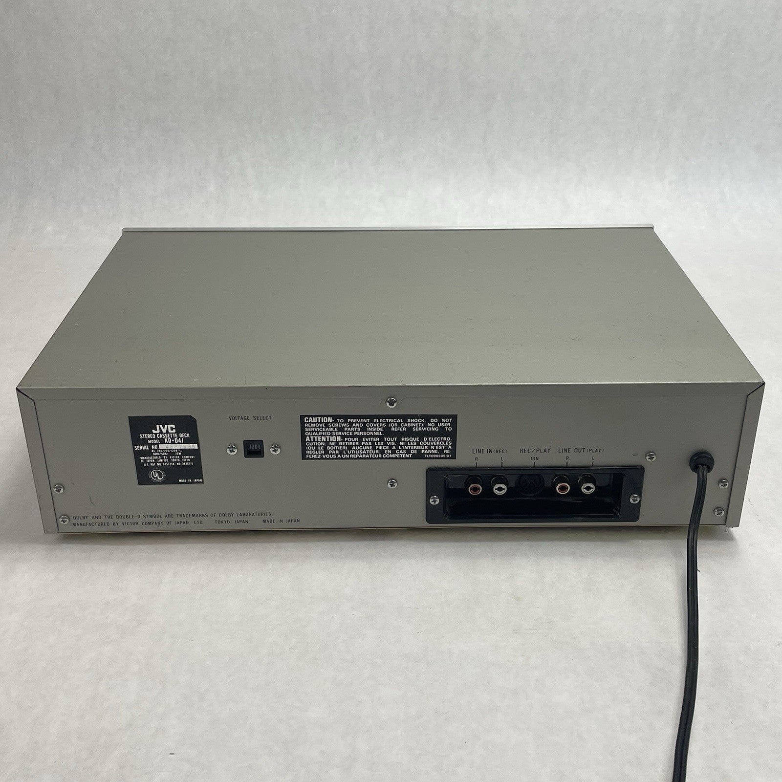 JVC KD-D4J Stereo Cassette Deck Tested For Parts7