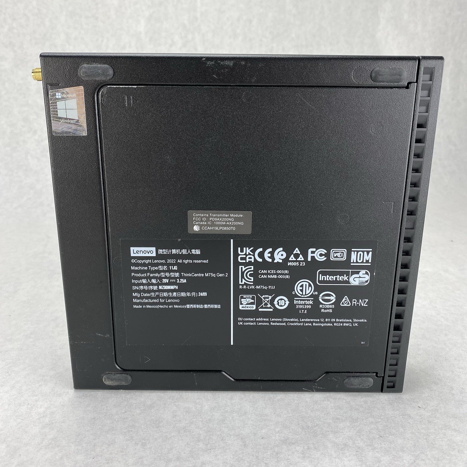 Lenovo ThinkCentre M70q Micro Intel Core i5-10500T 2.3GHz 8GB RAM No HDD/OS/AC