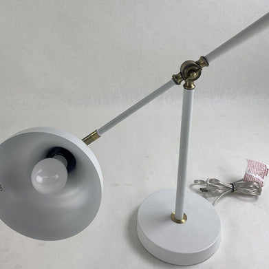 Huntington Home PL2203355 E26 LED Desk Lamp Home Office Study White 9W