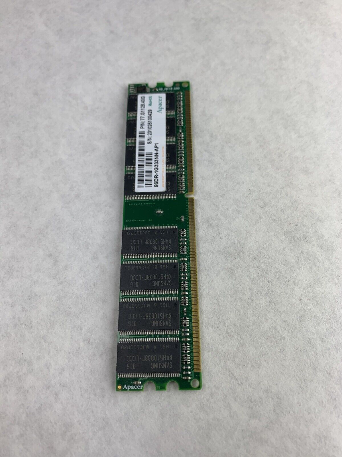 Apacer 77.G1128.40G Server Memory 96DR-1G333NN-AP1 (Lot of 2)