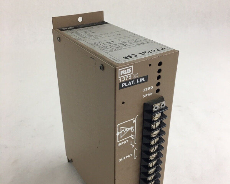 Ris SC-1372-323-3P Isolated Rtd Transmitter 4-20MA 115 VAC 4W 200 Ohm Untested