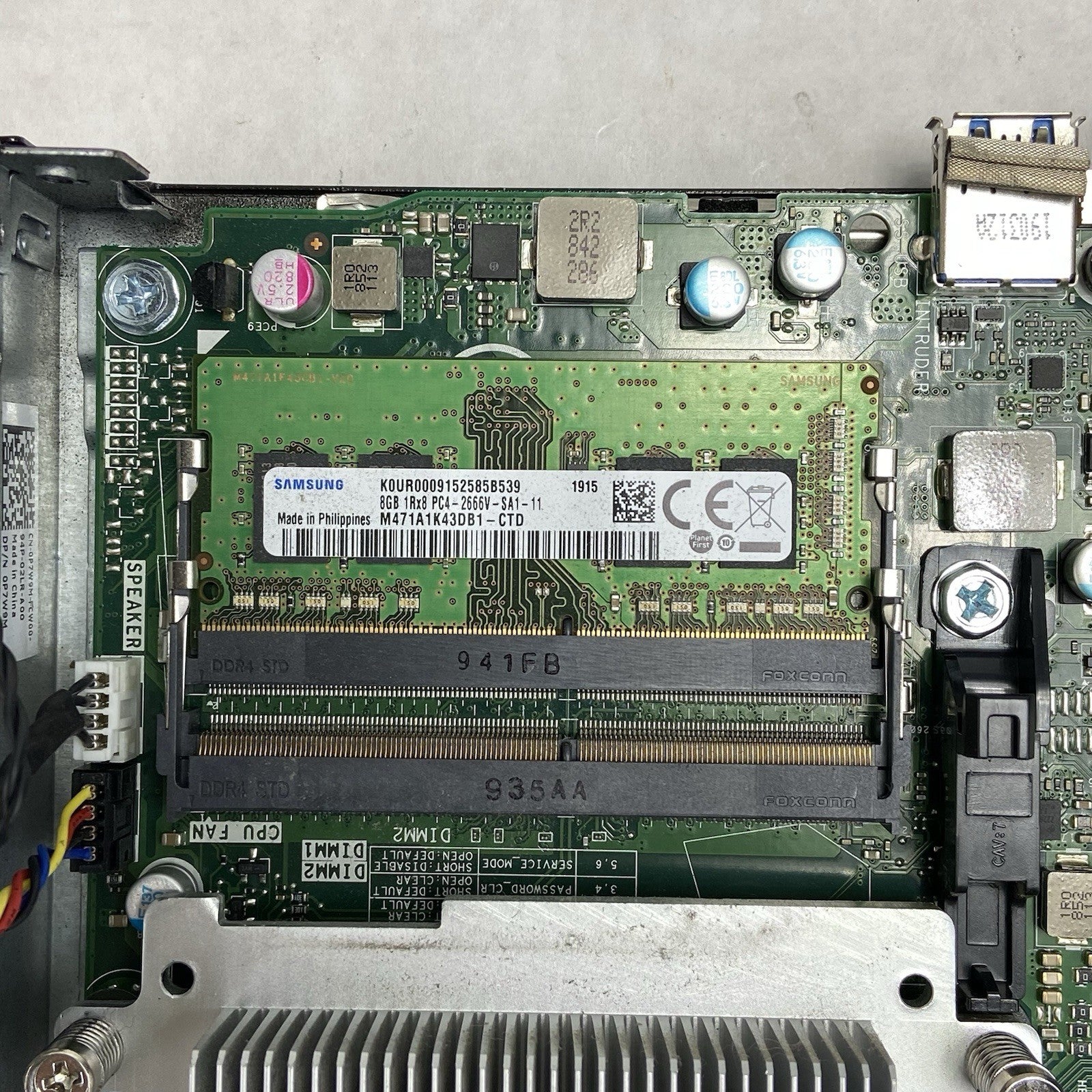 Dell Optiplex 7060 Micro Intel Core i5-8500T 2.1GHz 8GB RAM No AC/HDD/OS10