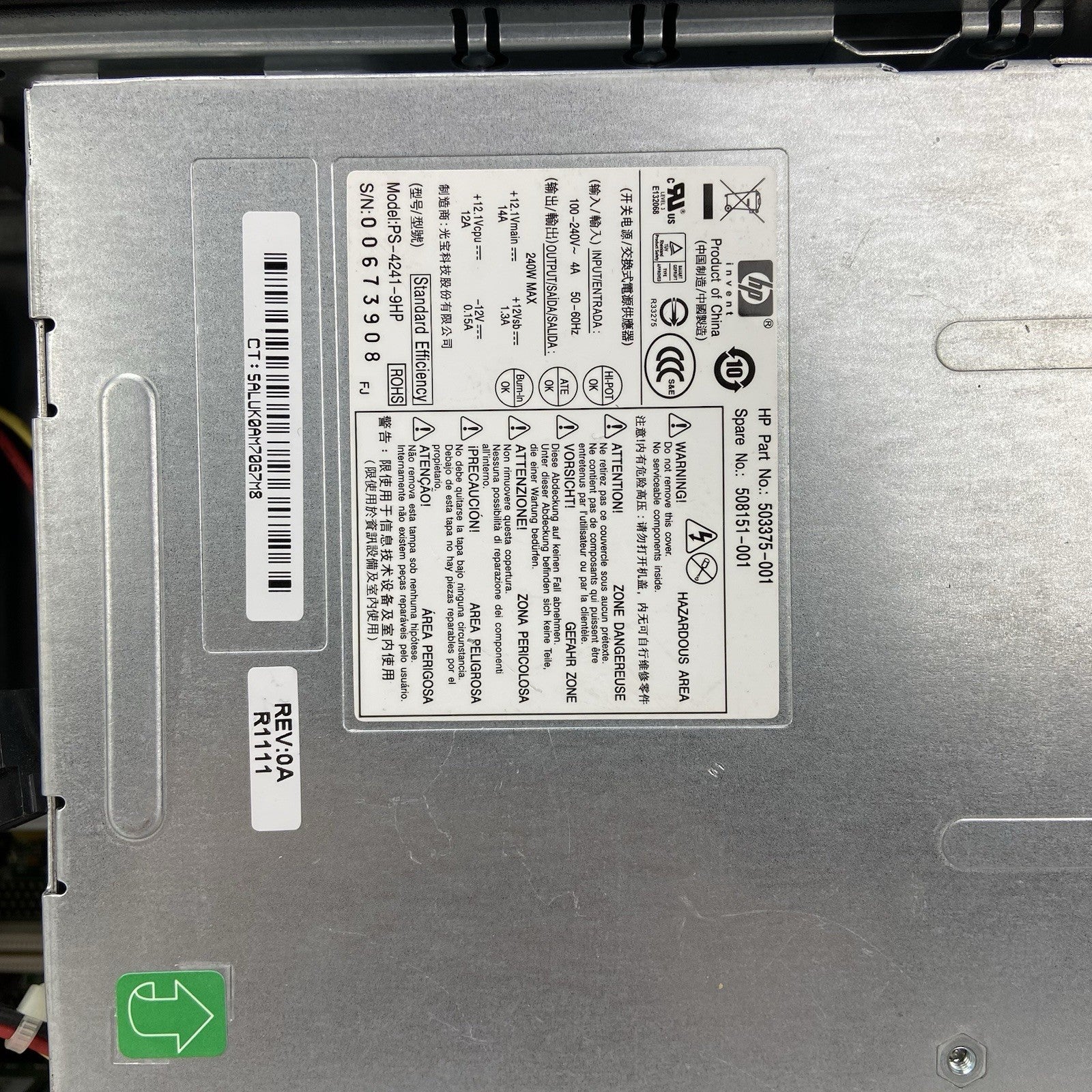 HP Compaq 4000 Pro SFF Intel Pentium Dual Core E6600 3.06GHz 4GB RAM No HDD No O10