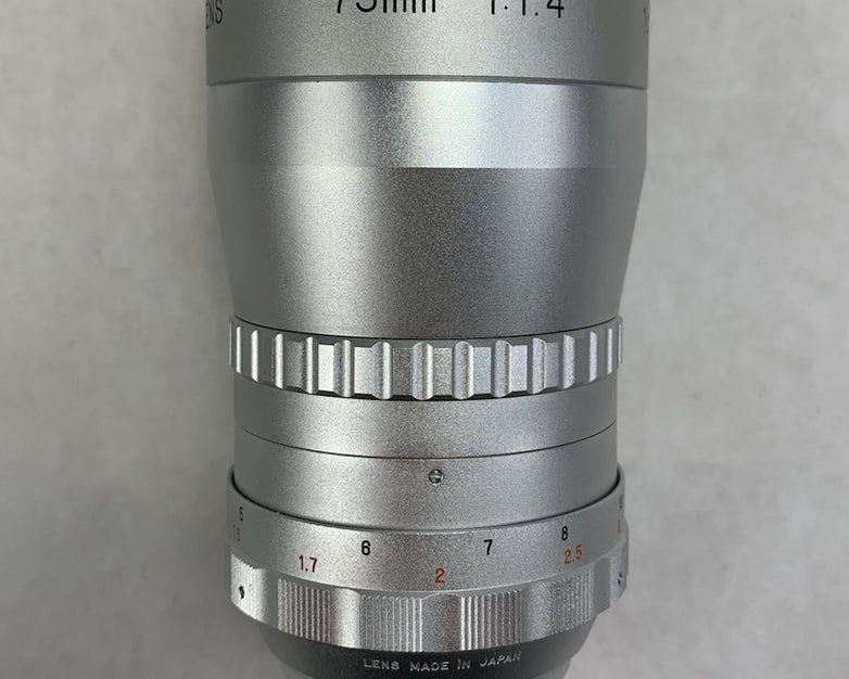 Soligor 1:1.4 75mm Television Lens C-Mount w/Box