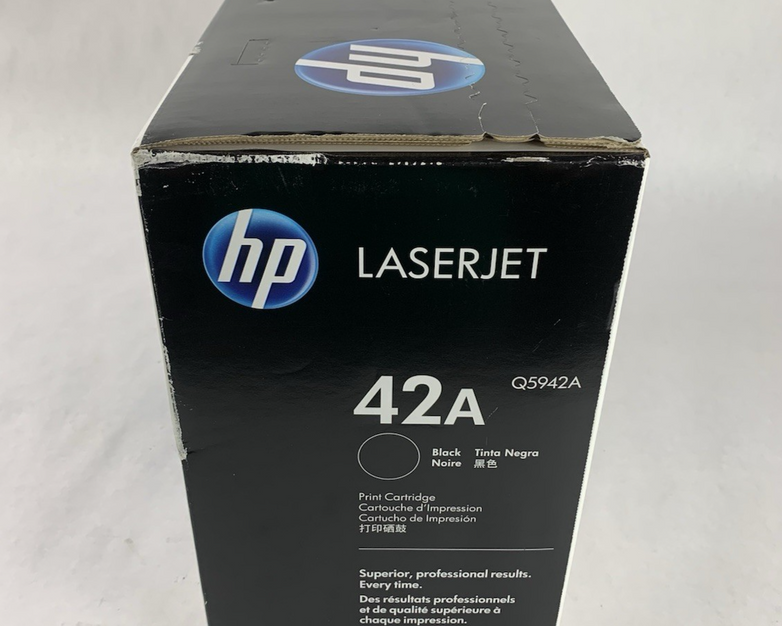 HP LaserJet 42A Q5942A Black Tone Print Cartridge Exp: Dec 2017