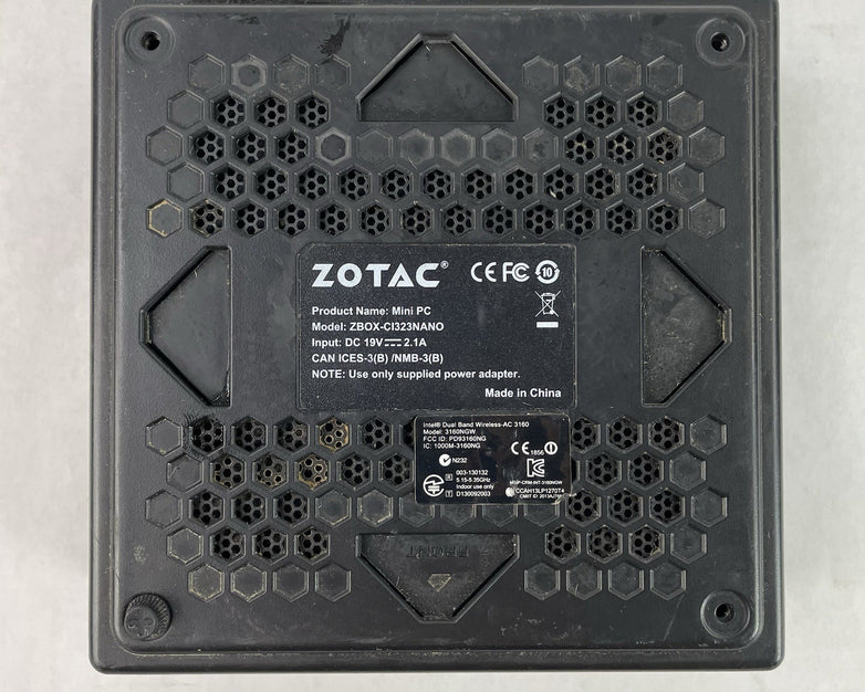 Zotac ZBox-C1323 Nano Micro Celeron N3150 1.60 GHz 8 GB RAM No SSD/OS/AC