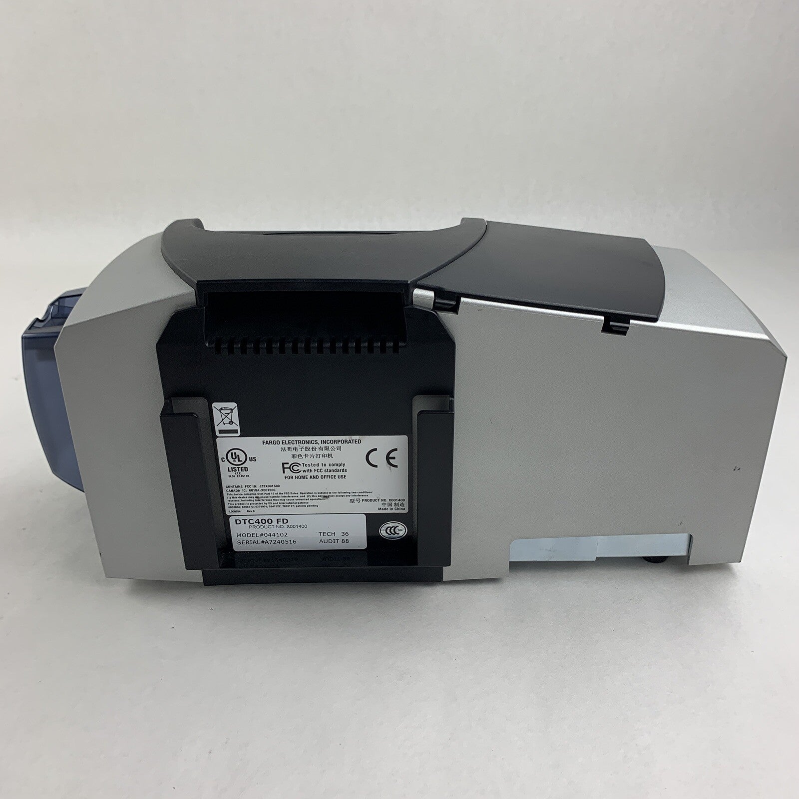 Fargo DTC400 FD Direct to card 400 Printer Parts and Repair Jams W/ Power Supply