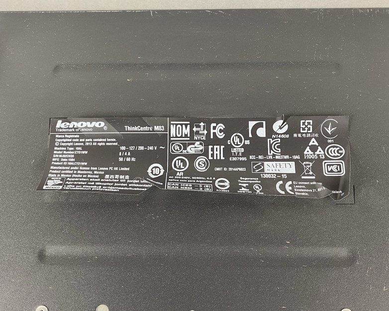 Lenovo ThinkCentre M83 MT Intel Core i5-4690 3.50GHz 12GB RAM No HDD No OS