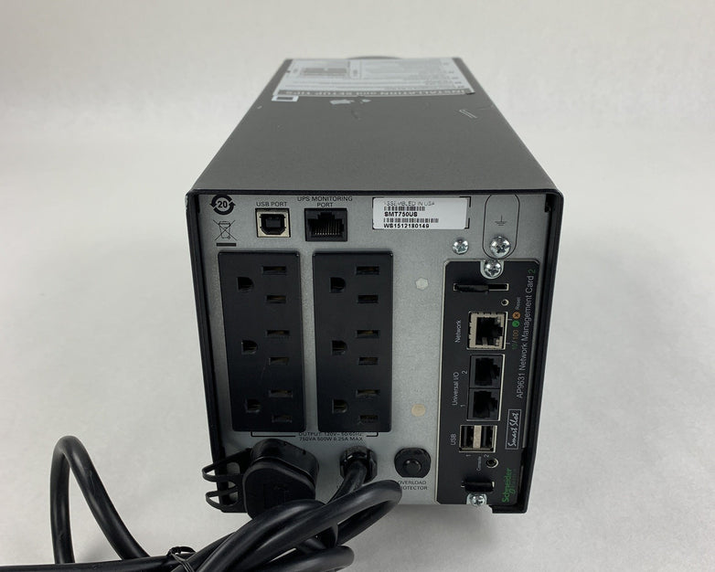 APC SMT750US Smart-UPS 750 Tower UPS No Batteries Tested