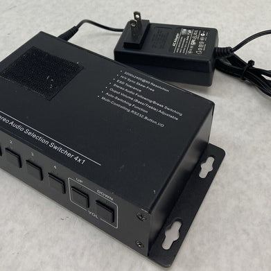 Aurora AS-41V R2 4 x 1 Super VGA Stereo Audio Selection Switcher with PSU
