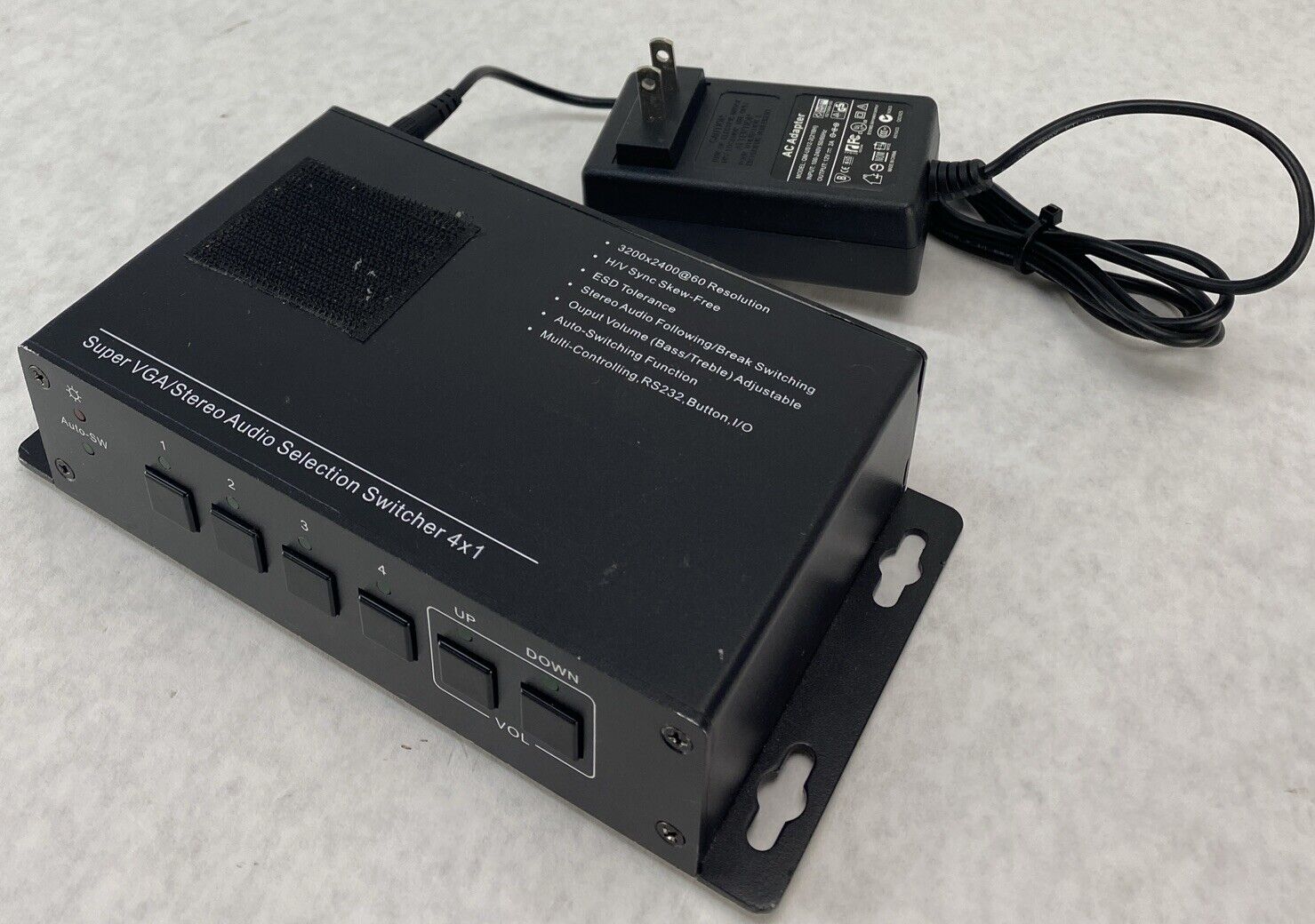 Aurora AS-41V R2 4 x 1 Super VGA Stereo Audio Selection Switcher with PSU