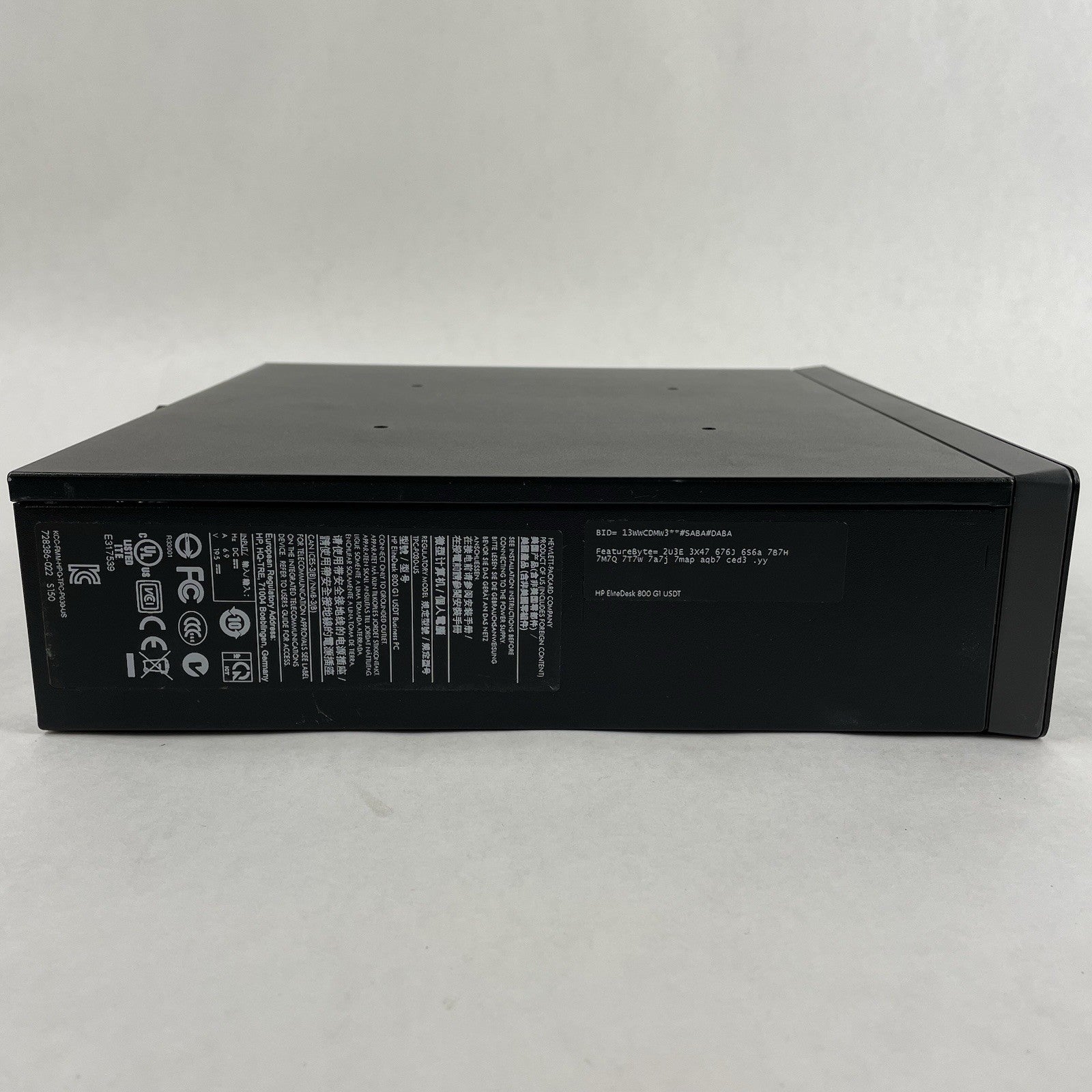 HP EliteDesk 800 G1 USFF i5-4590s 3.00 GHz 8 GB RAM No HDD/OS/AC3