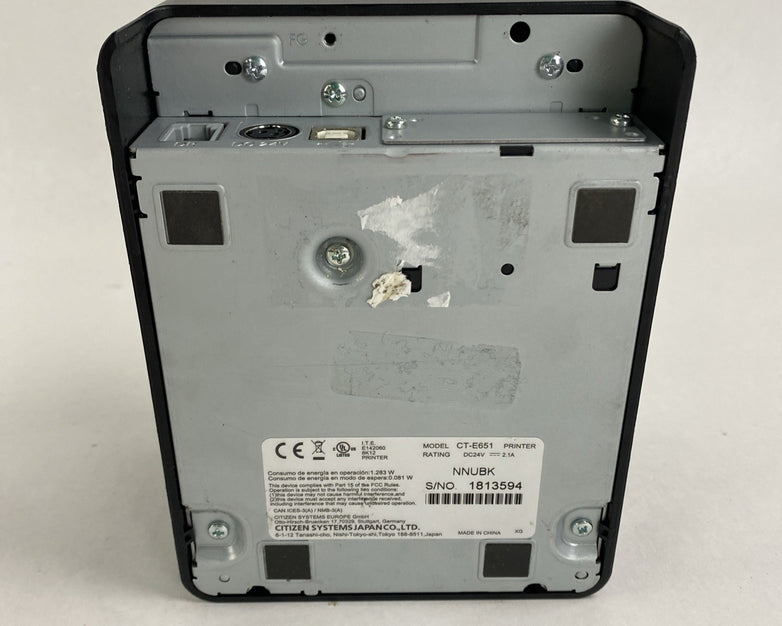 Citizen CT-E651 Thermal Printer Tested No Cords 1813594 Page Count