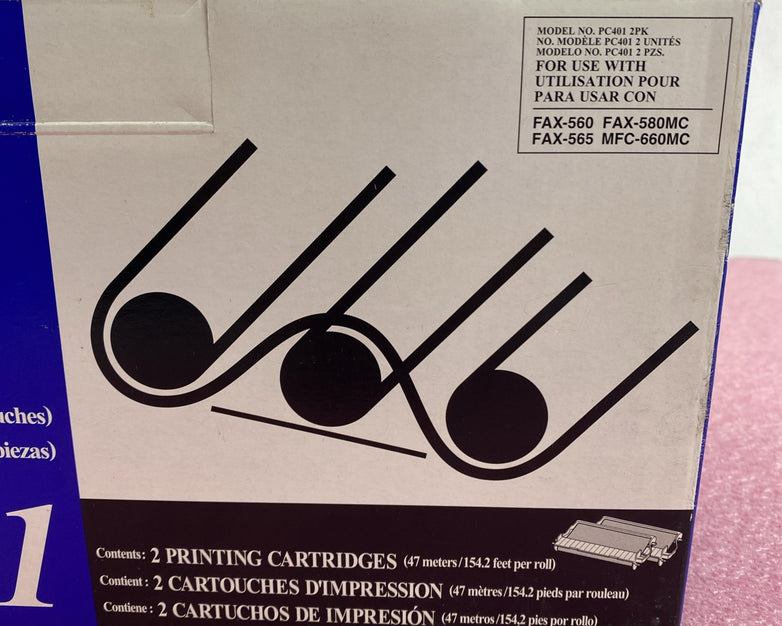 Brother PC-401 Printing Cartridges Value pack 2 Cartridges