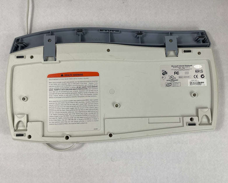 Microsoft RT9443 Internet Keyboard White Untested