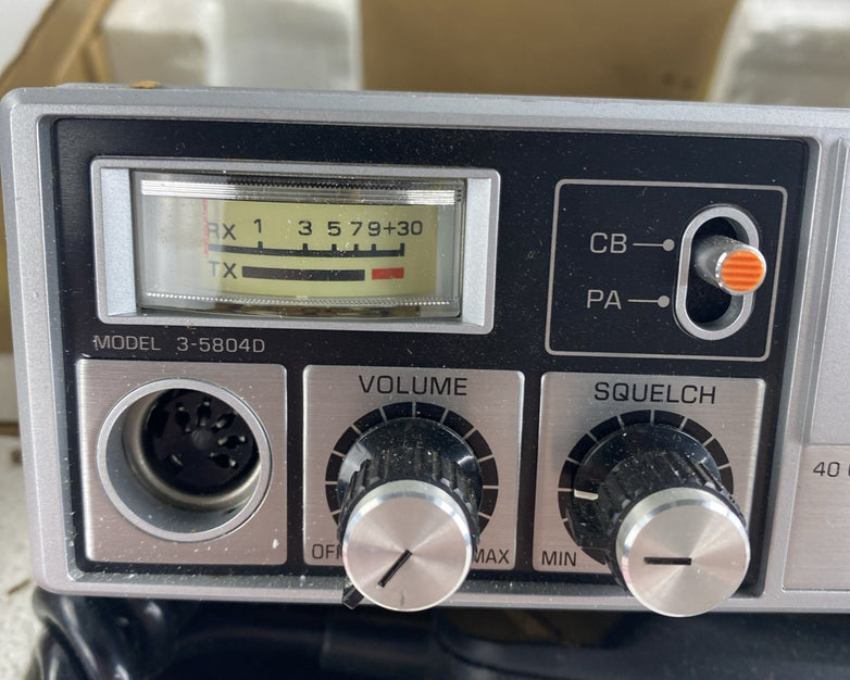 General Electric 3-5804 Mobile CB Transceiver Two Way radio