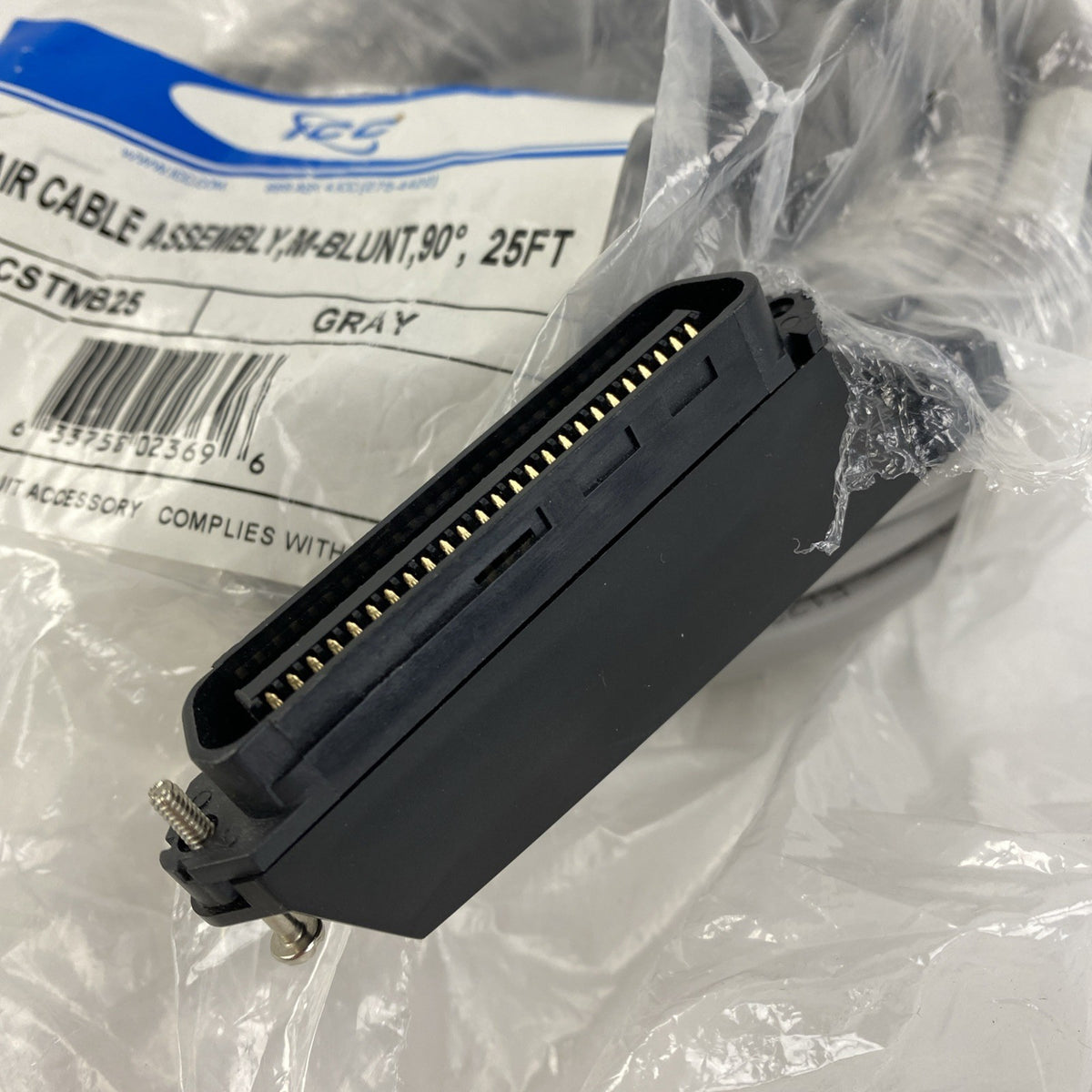 ICC ICPCSTMB25 25-Pair Cable Assembly M-Blunt 90 25FT3