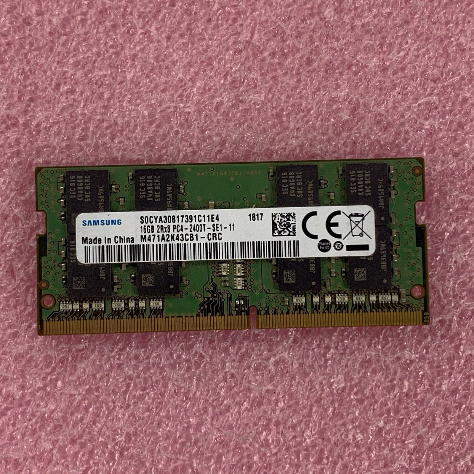 Samsung M471A2K43CB1-CRC 16 GB SO-DIMM 2Rx8 DDR4 PC4-2400T  Laptop Memory Ram1
