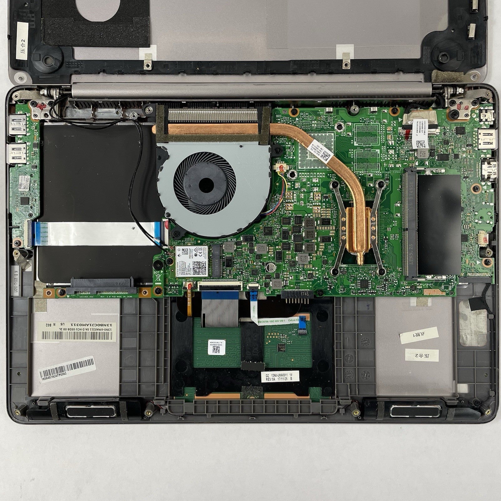 Asus UX410U 14" i7-8550 1.80 GHz 8 GB RAM No SSD/OS/AC/Battery15