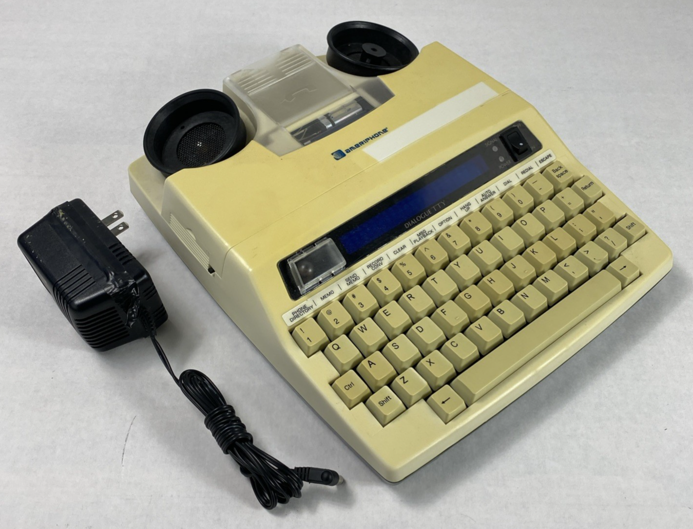 Ameriphone Dialogue TTY III Hearing Impaired Text Printer w/ AC Adapter