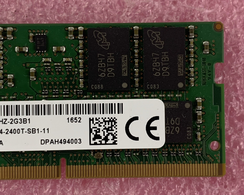 Micron MTA16ATF2G64HZ-2G3B1 16GB 1x16GB DDR4 260-Pin PC4-2400T Laptop Memory Ram