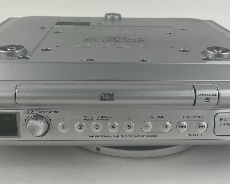 Sony ICF CD543RM Kitchen Cabinet Radio CD No Remote No Hardware Tested
