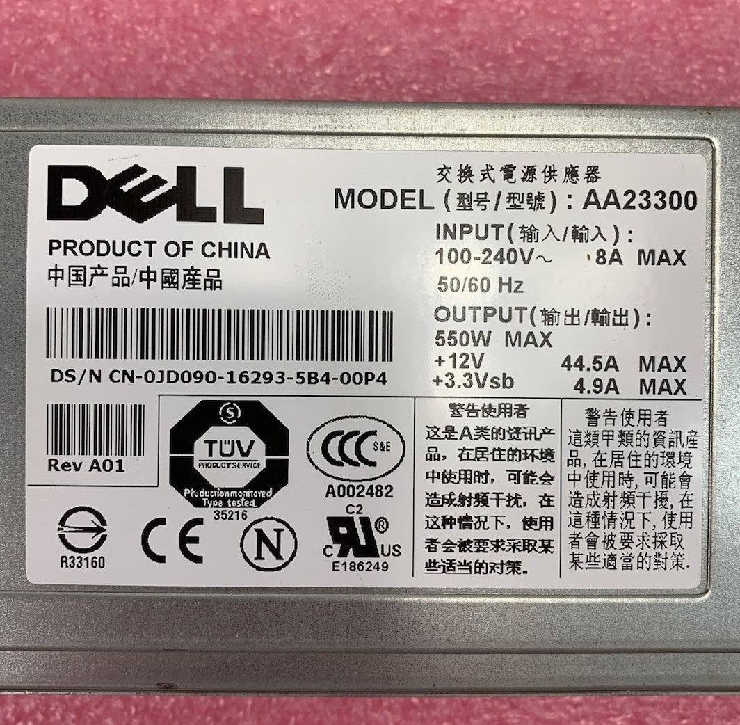 Dell AA23300 550W Power Supply