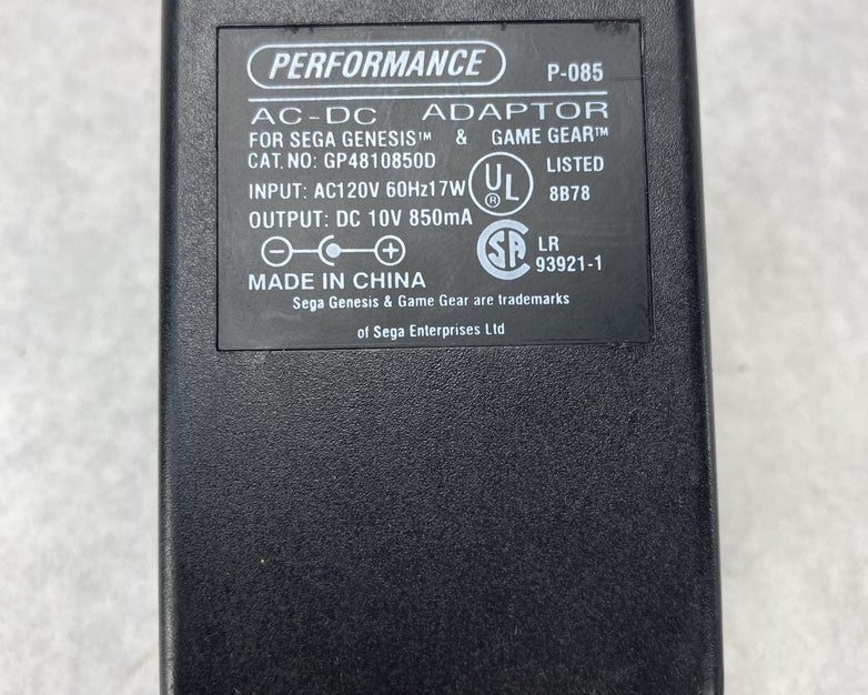 Sega Game Gear Console With World Series Baseball '95 Game And AC-DC Adaptor