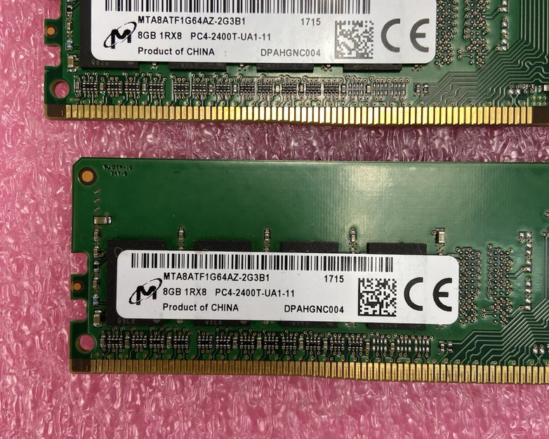 Micron 8GB DDR4 PC4 2400MHz Desktop RAM Memory Module MTA8ATF1G64AZ-2G3B1 16GB K