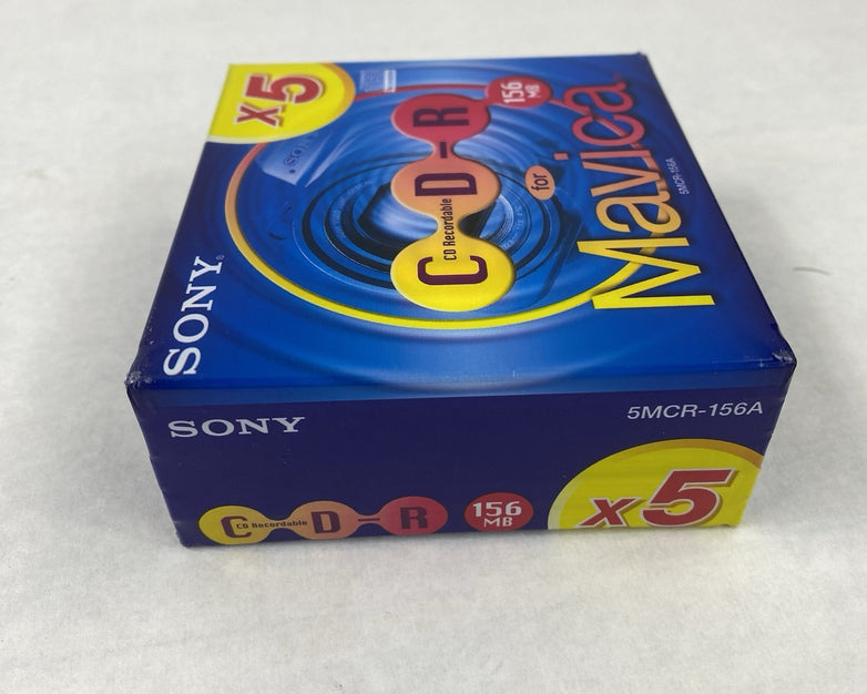 Sony 5MCR-156A  CDR Mavica 8cm 156MB Recordable CD Disc 5 Pack Sealed (Lot of 2)