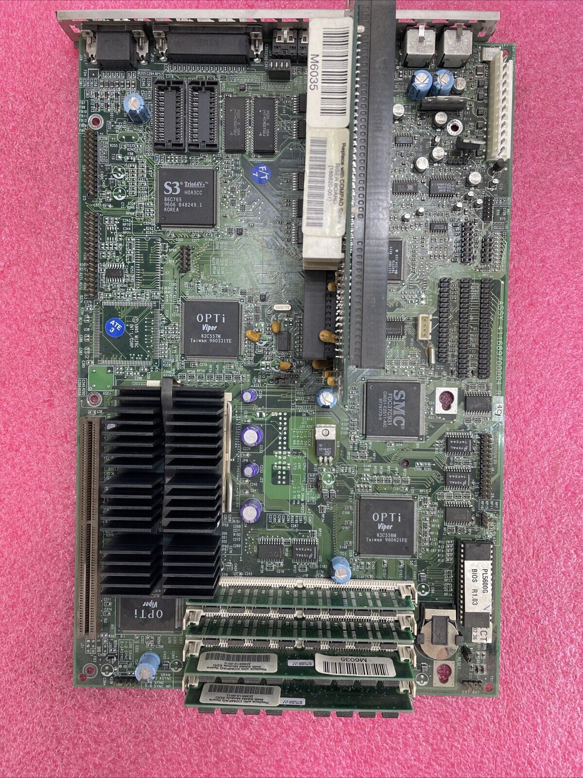 Compaq PL5600G Motherboard Intel Pentium 100MHz 40MB RAM