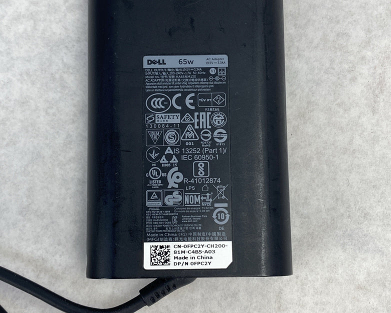 Dell 65W HA65NM130 AC Adapter. Lot Of 10