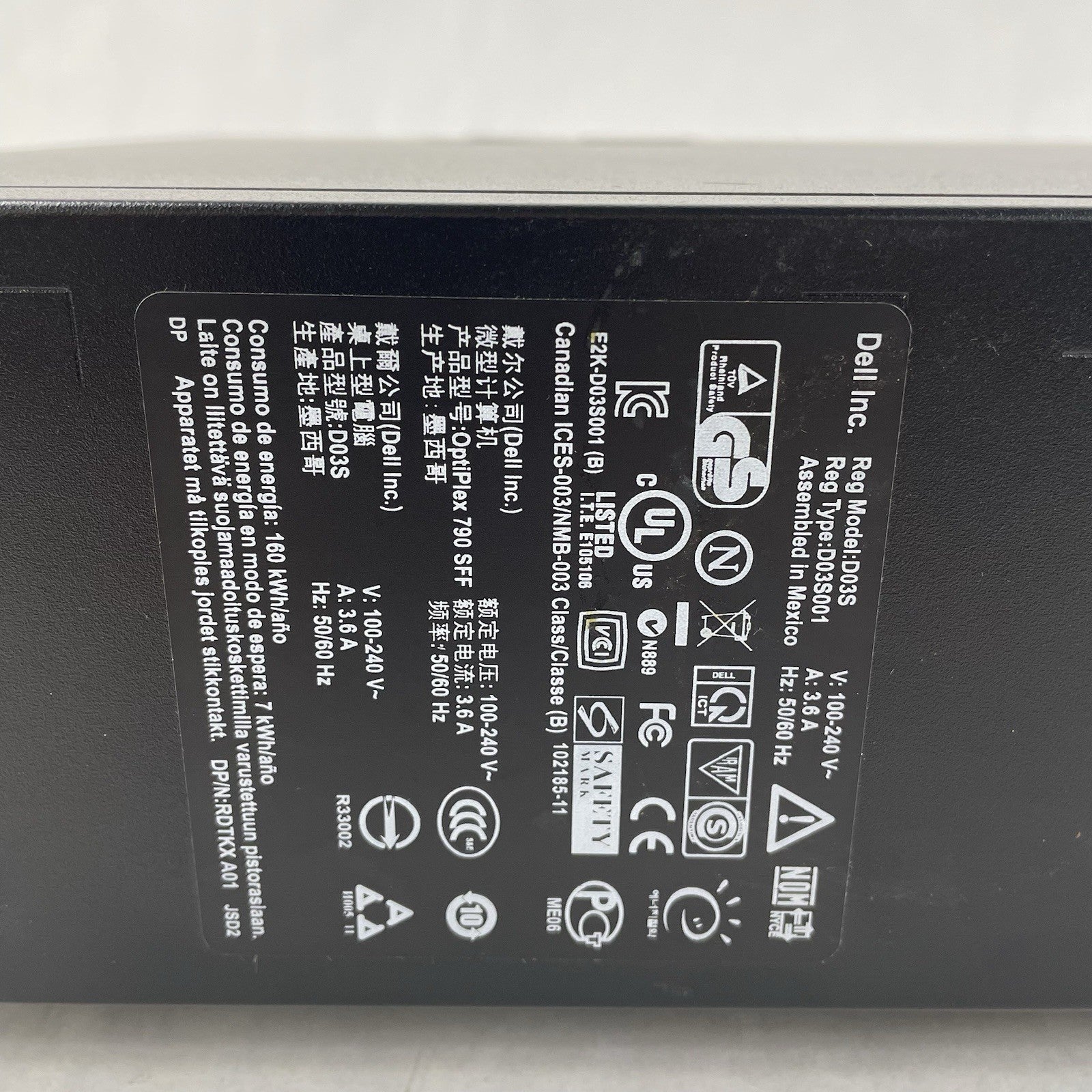 Dell Optiplex 790 SFF i3-2120 3.30 GHz 4 GB RAM No HDD/OS8